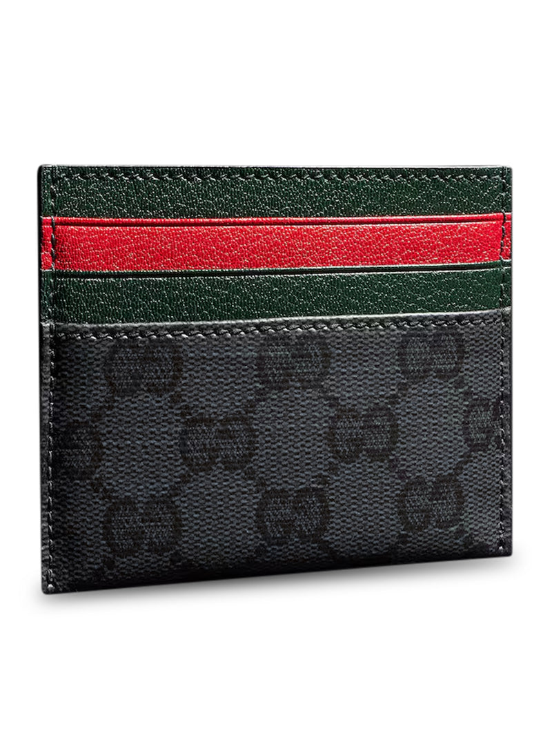 Gucci Men Card Holder With Card Slots And Web Ribbon GUCCI