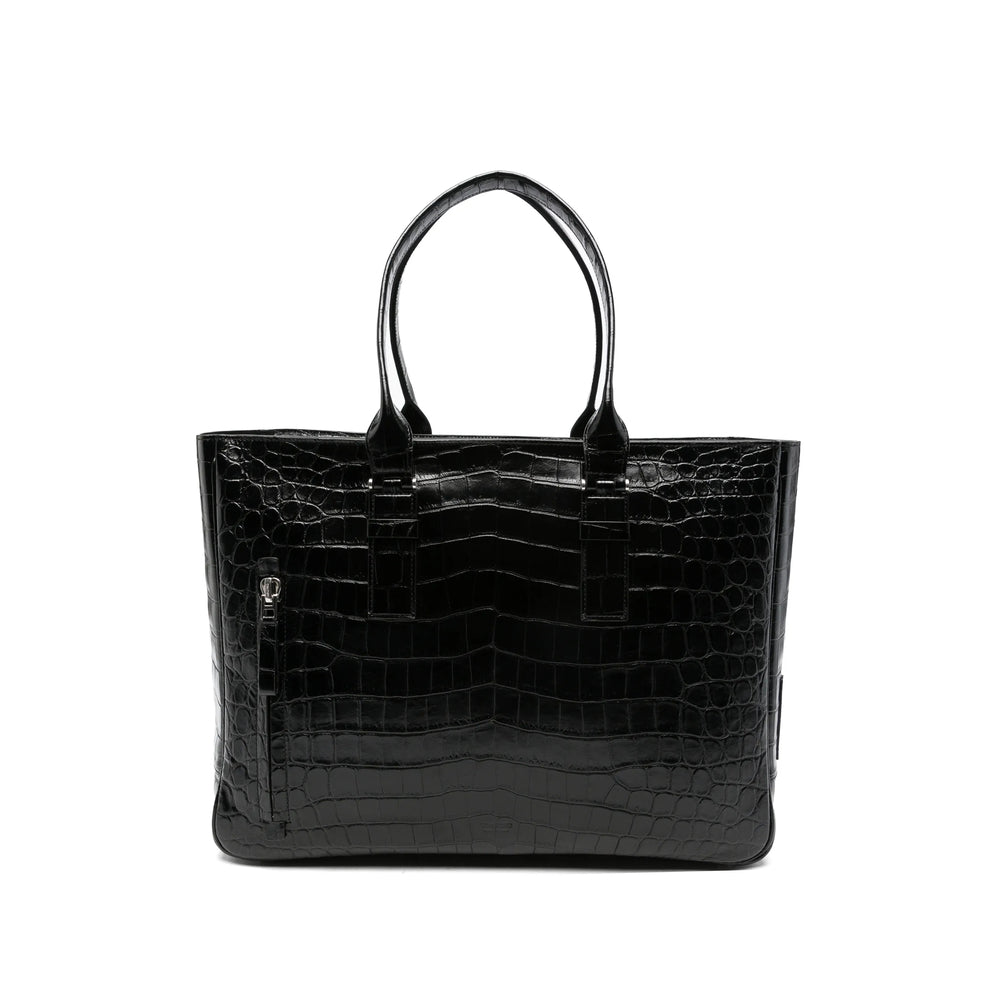 Tom Ford Black Tote Bags Men TOM FORD
