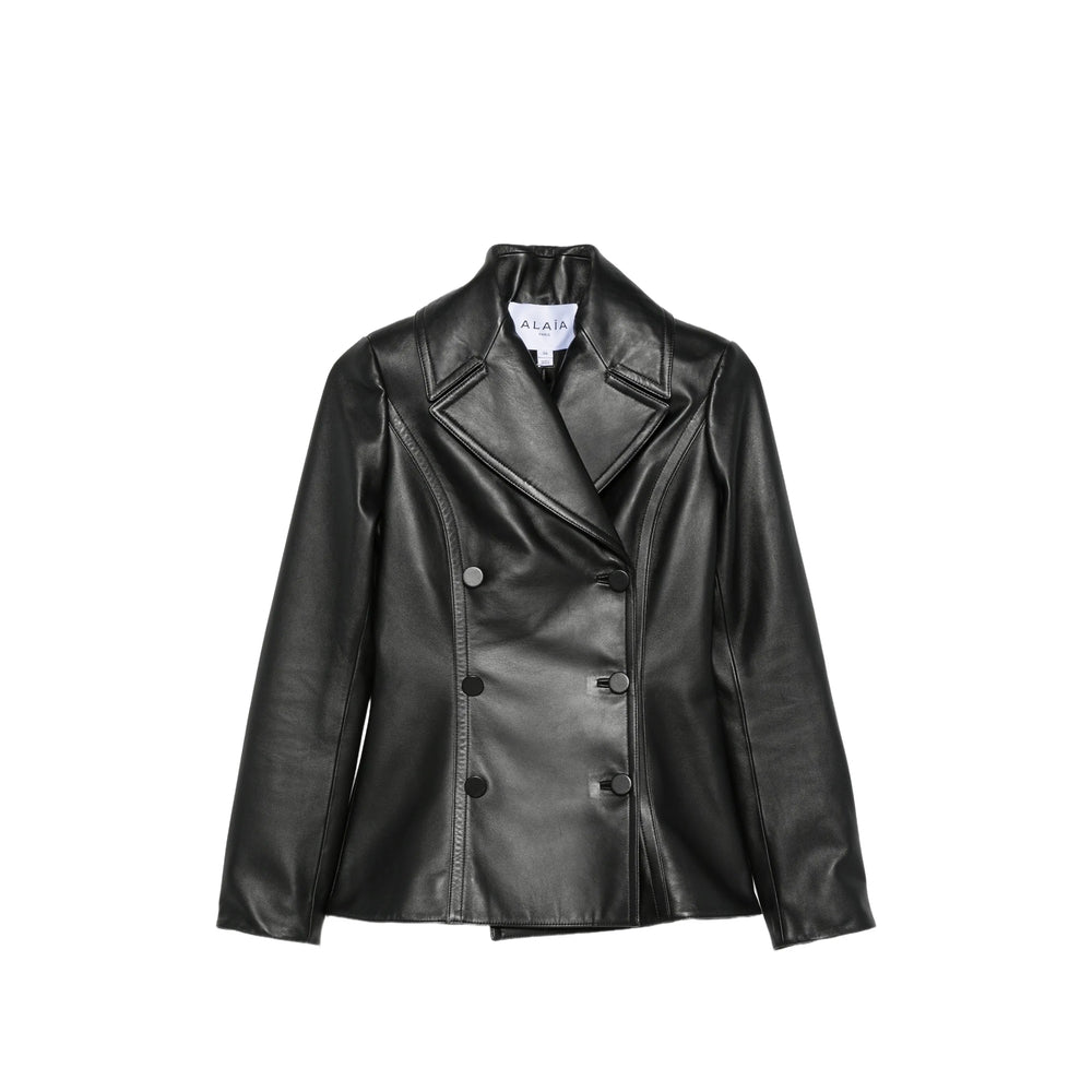 Alaïa Black Jackets - Leather Jackets Women ALAIA