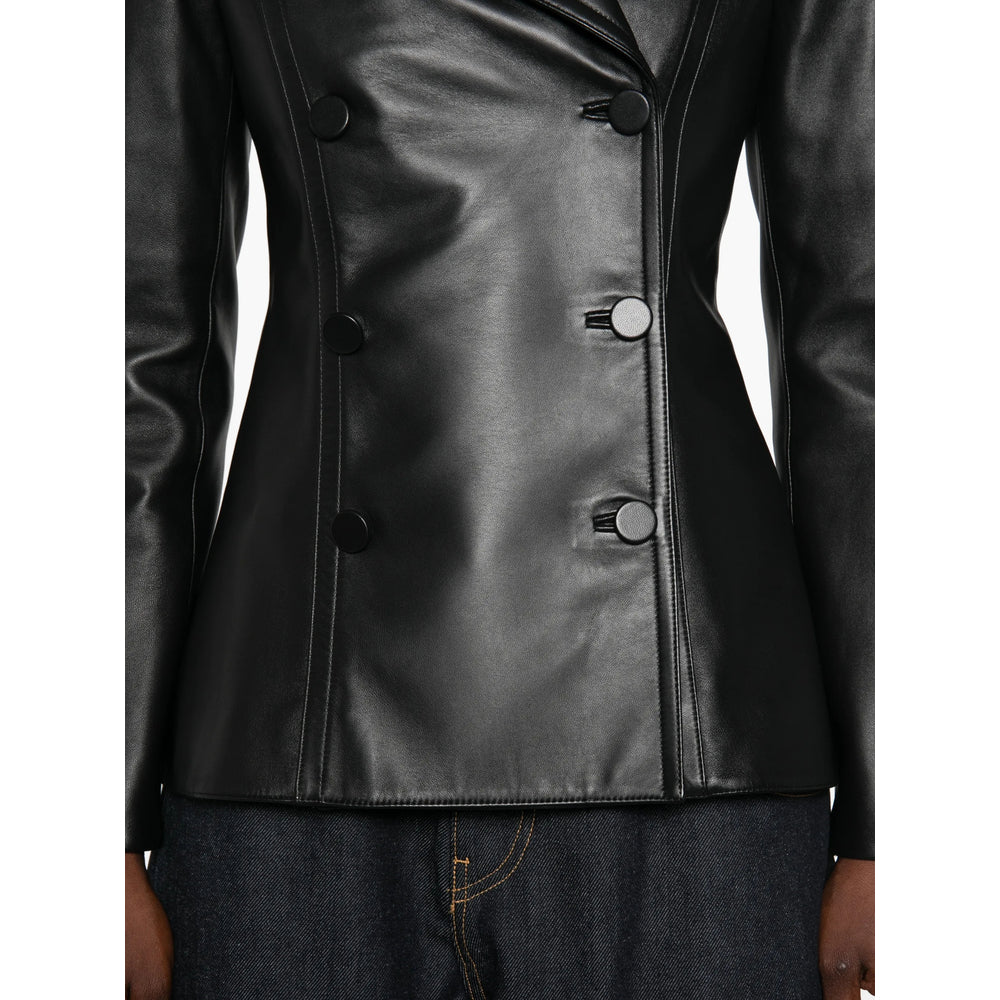 Alaïa Black Jackets - Leather Jackets Women ALAIA