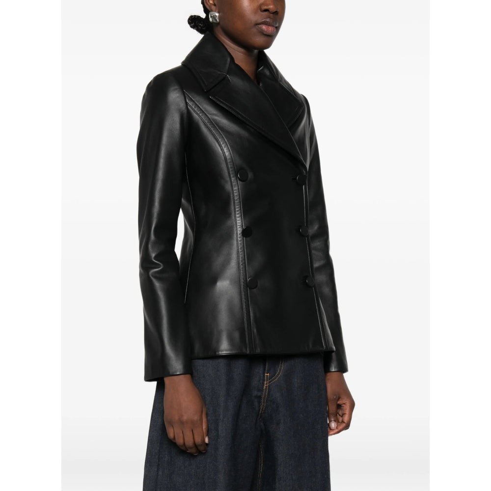 Alaïa Black Jackets - Leather Jackets Women ALAIA