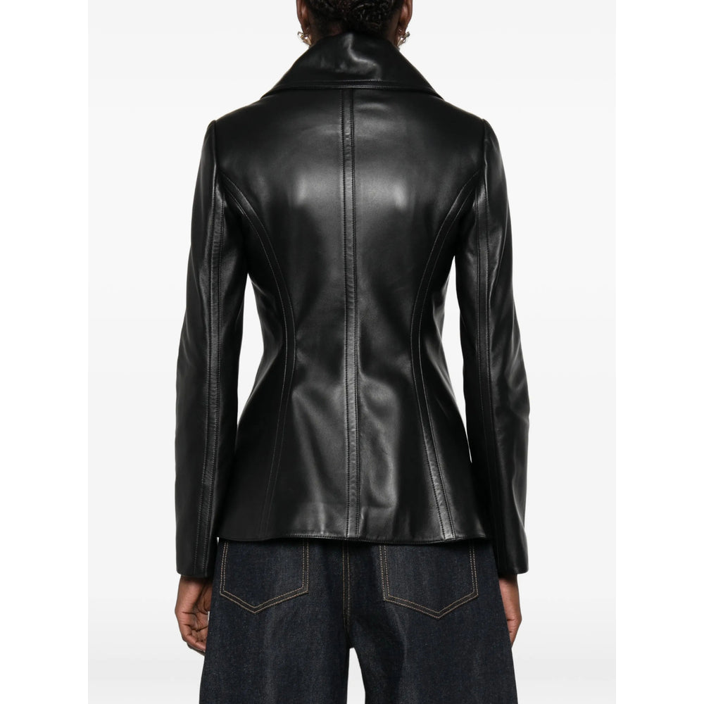 Alaïa Black Jackets - Leather Jackets Women ALAIA