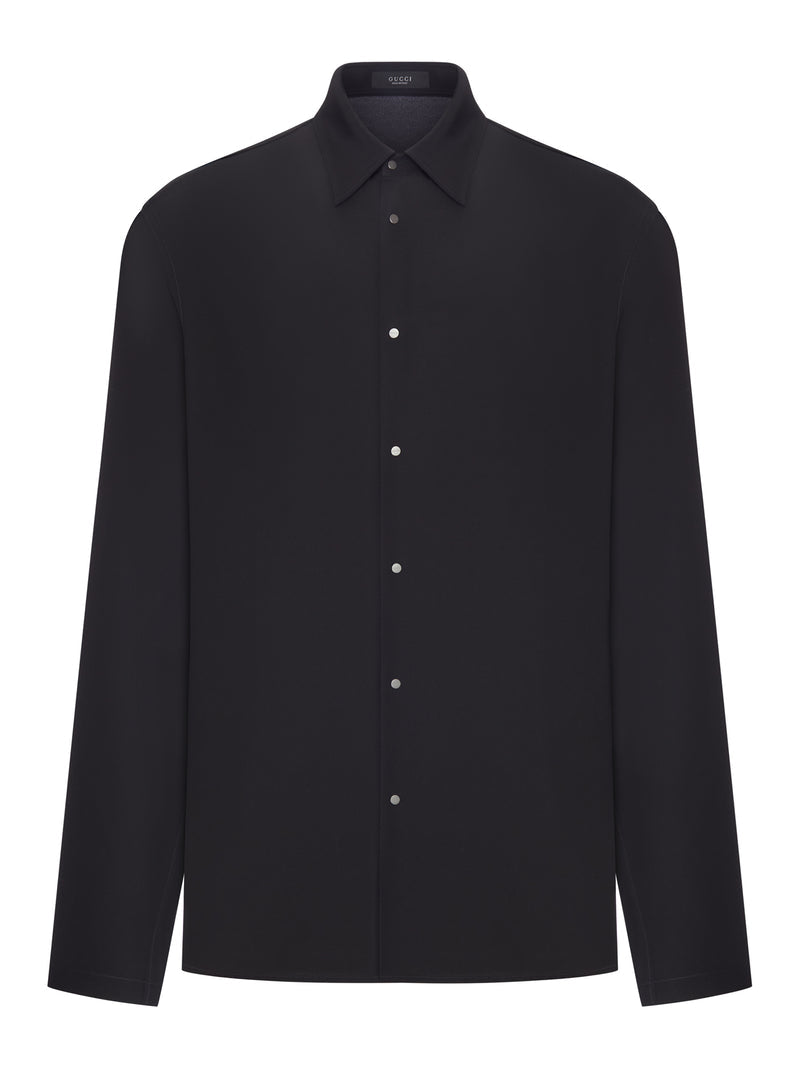 Gucci Men Black Silk Shirt GUCCI