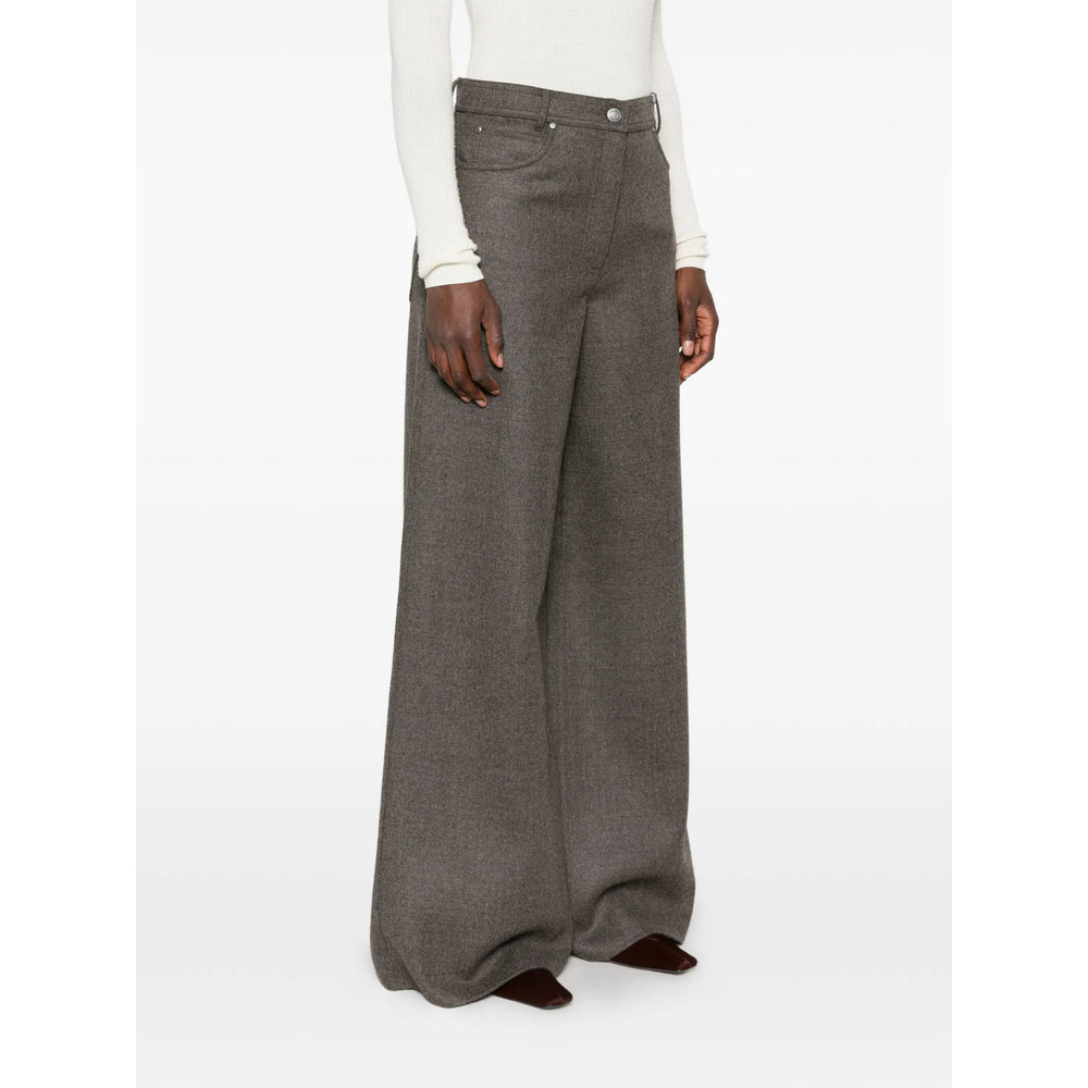 Max Mara Grey Trousers - Palazzo Pants Women MAX MARA