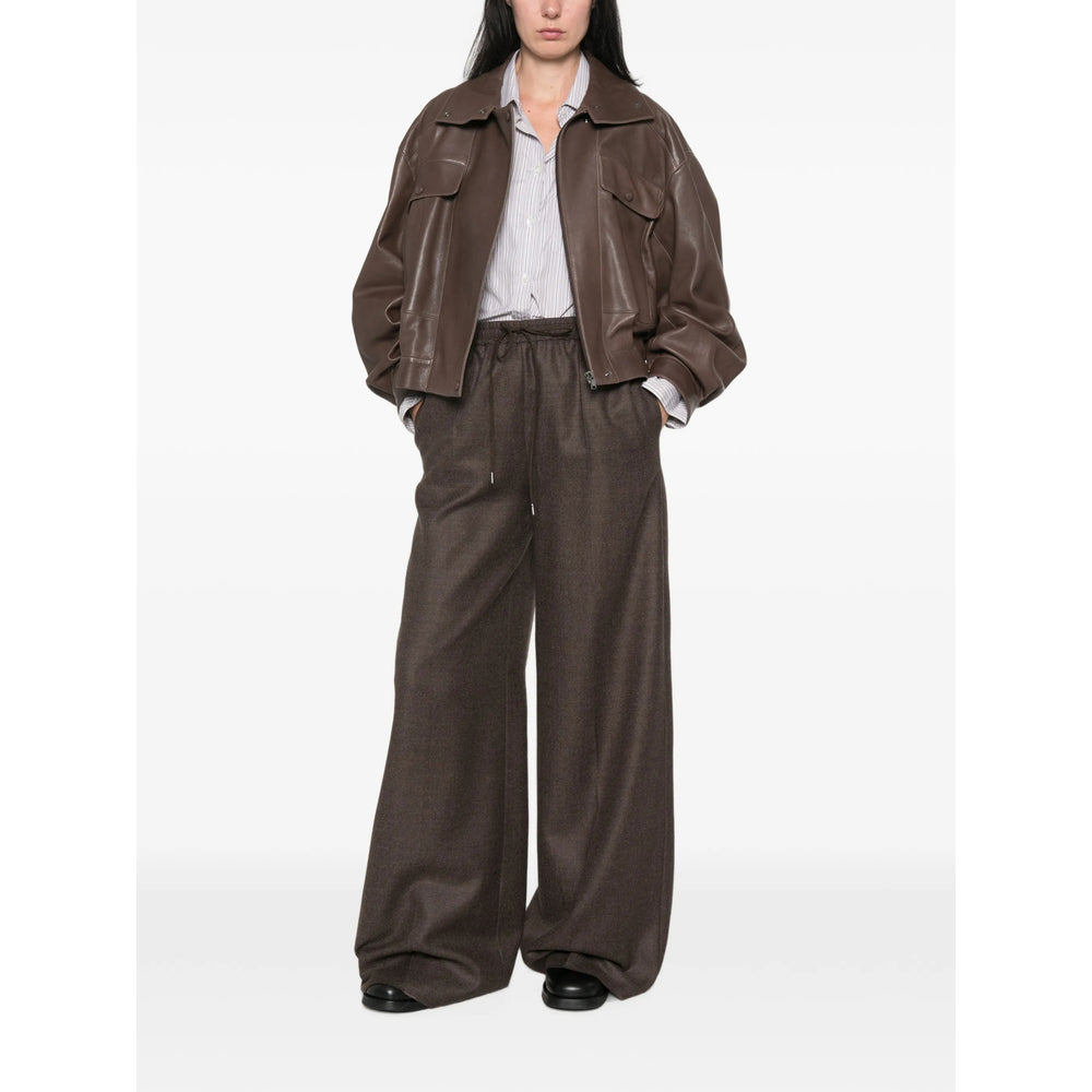 Max Mara Brown Trousers - Palazzo Pants Women MAX MARA