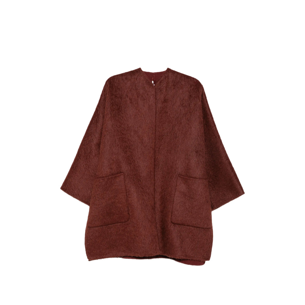 Max Mara Red Coats - Oversized Coats Women MAX MARA