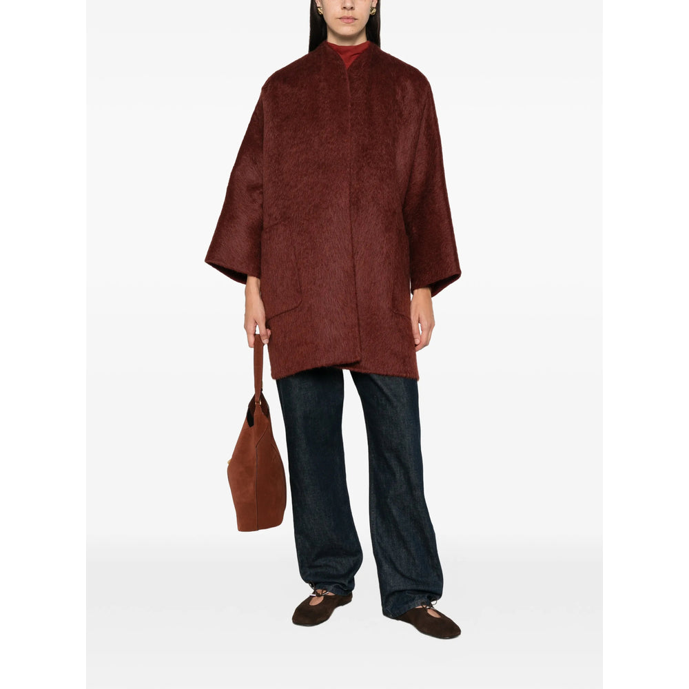 Max Mara Red Coats - Oversized Coats Women MAX MARA