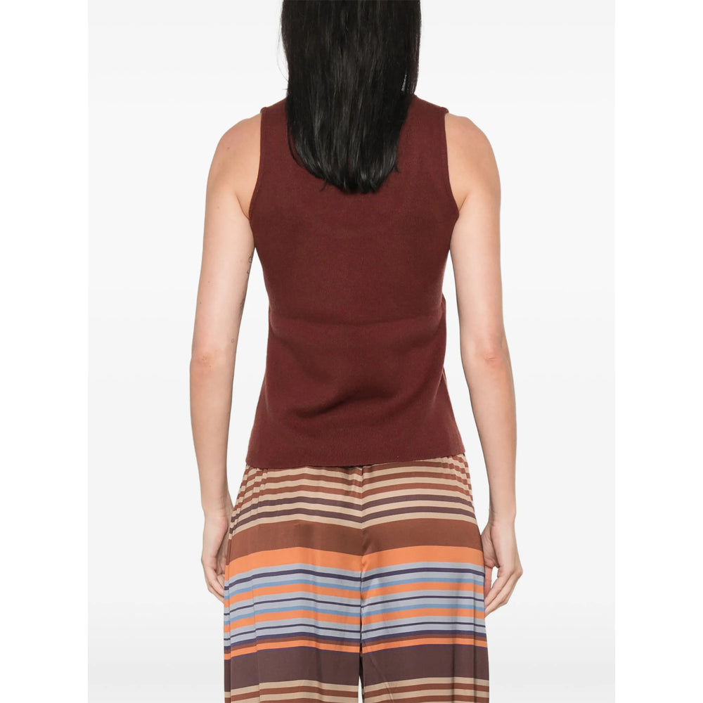 Max Mara Red Tops - Vests & Tank Tops Women MAX MARA