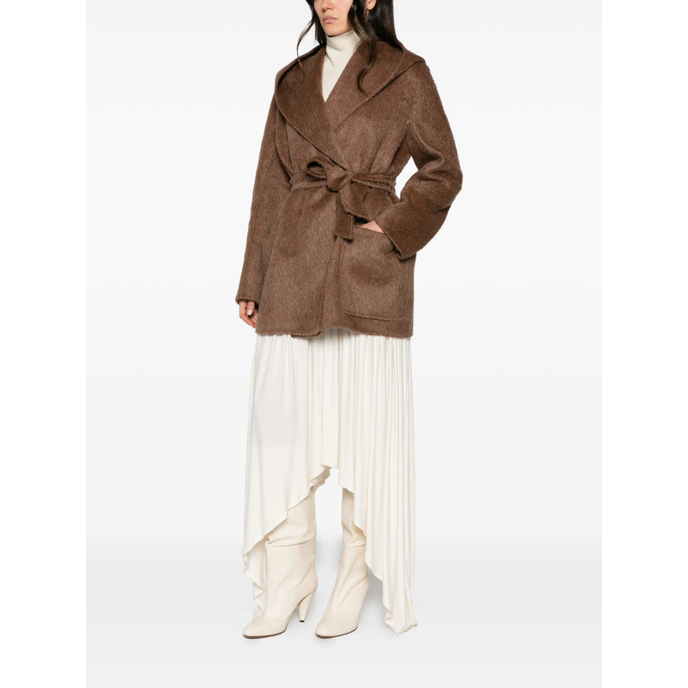 Max Mara Brown Coats - Single Breasted Coats Women MAX MARA