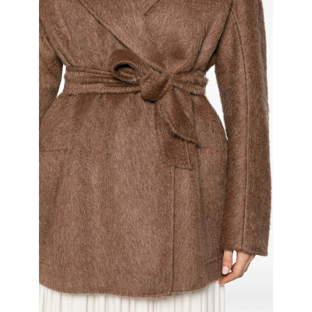 Max Mara Brown Coats - Single Breasted Coats Women MAX MARA