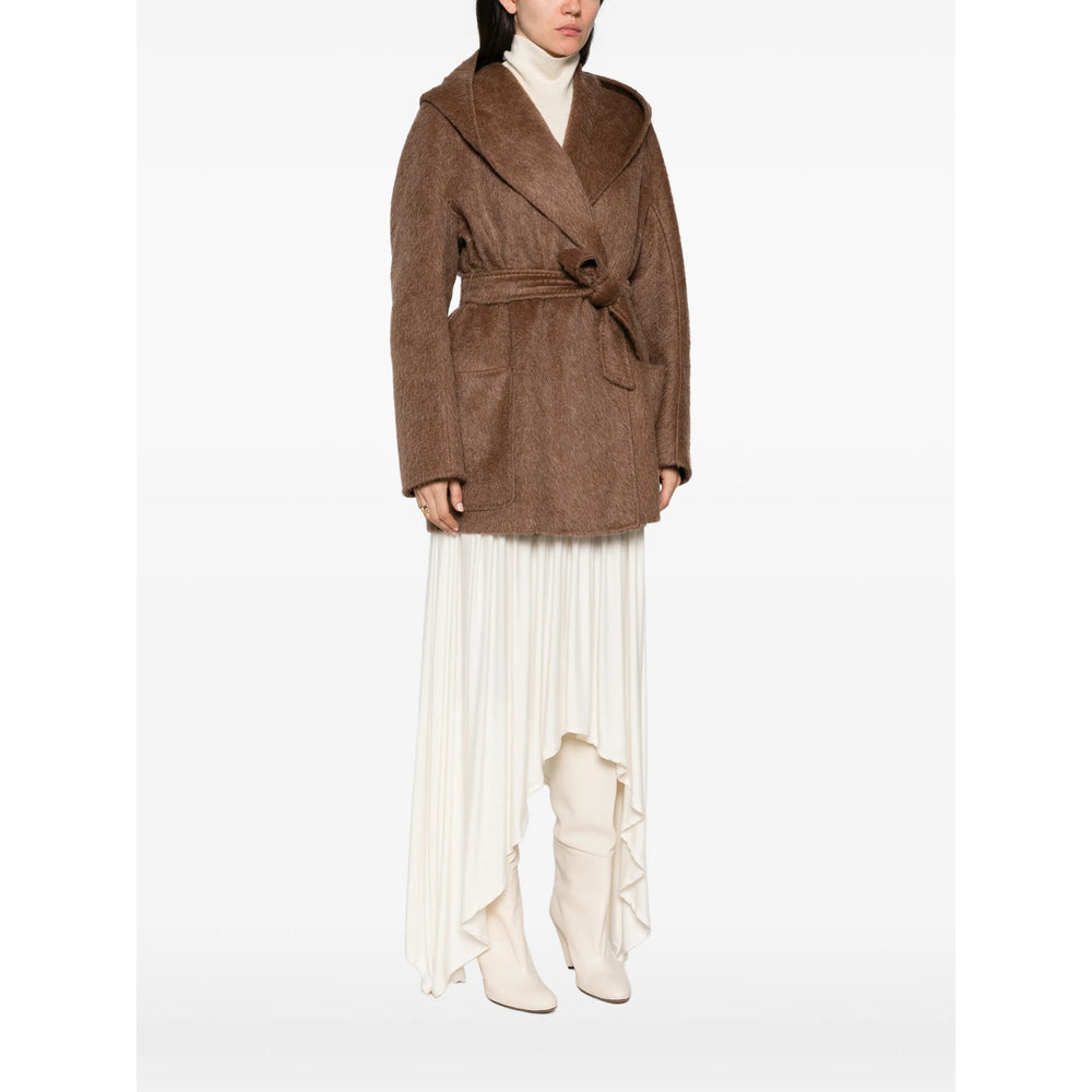 Max Mara Brown Coats - Single Breasted Coats Women MAX MARA