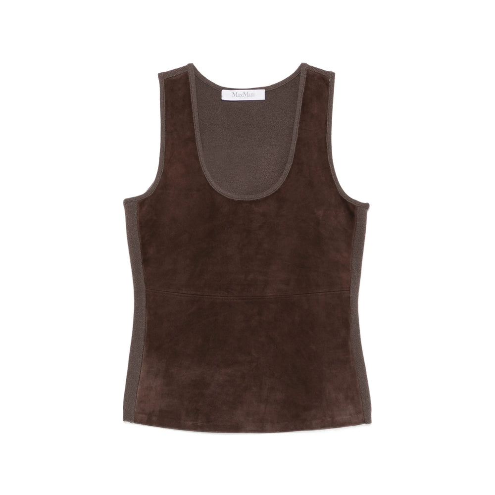 Max Mara Brown Tops - Vests & Tank Tops Women MAX MARA