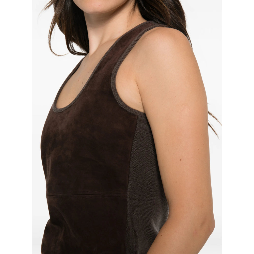 Max Mara Brown Tops - Vests & Tank Tops Women MAX MARA