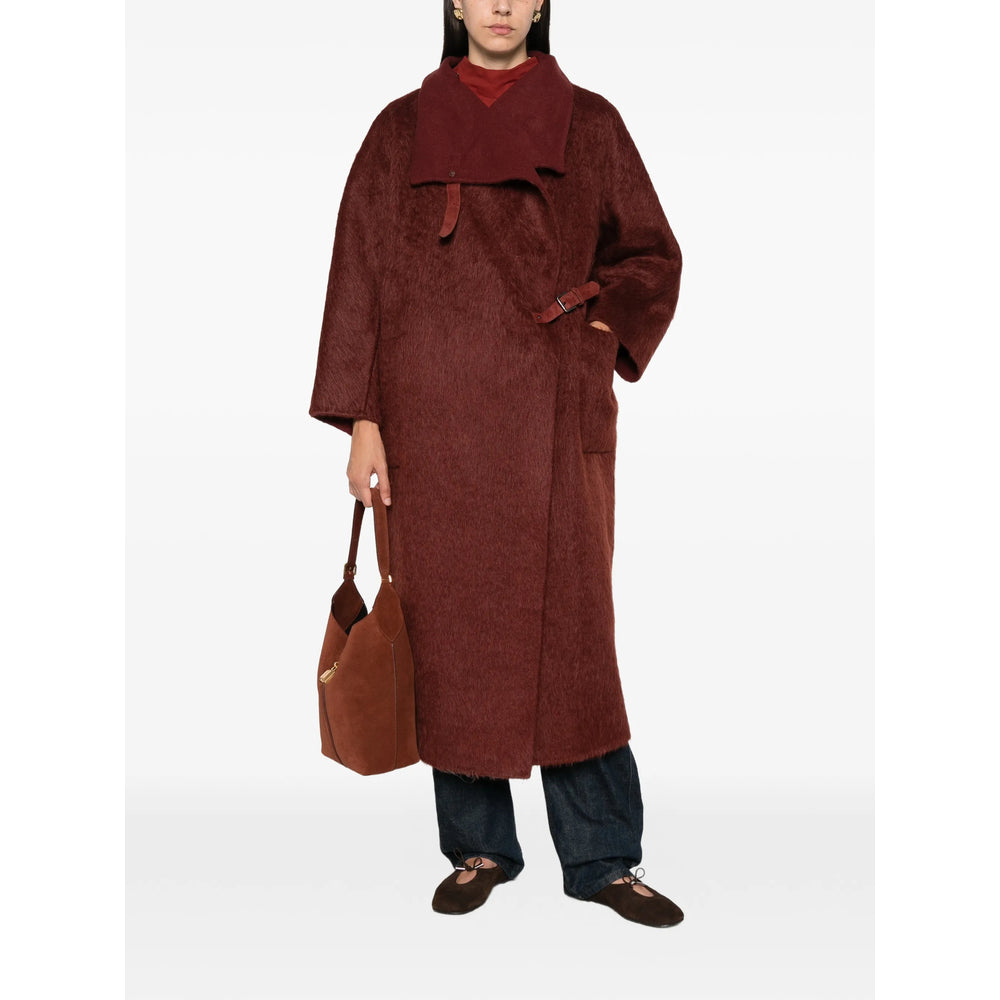 Max Mara Red Coats - Oversized Coats Women MAX MARA