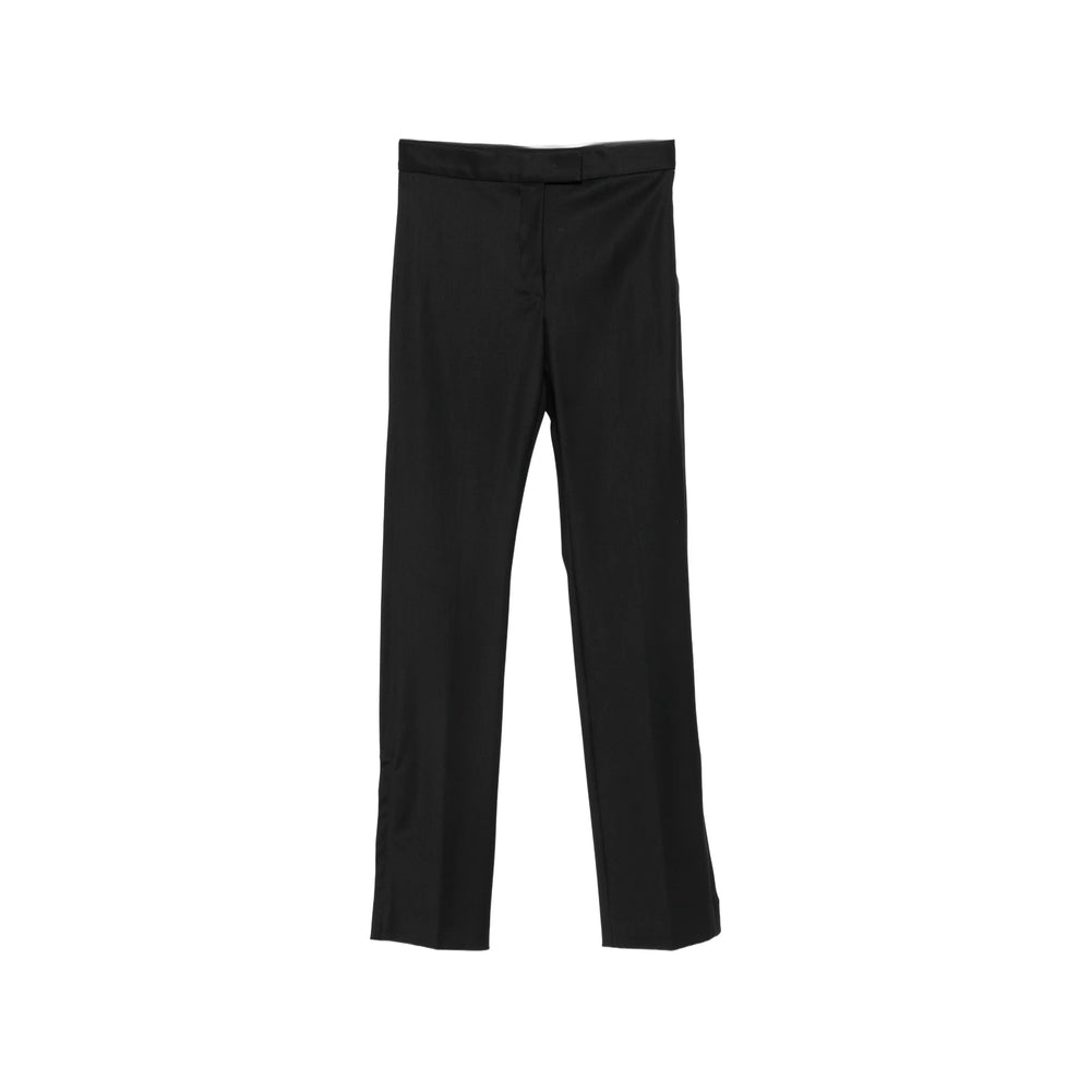 Sportmax Black Trousers - Straight Trousers Women SPORTMAX