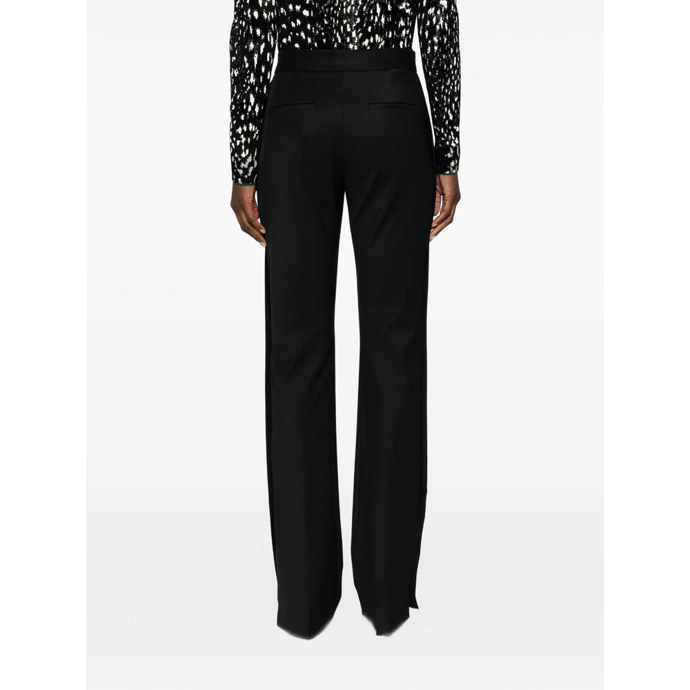 Sportmax Black Trousers - Straight Trousers Women SPORTMAX