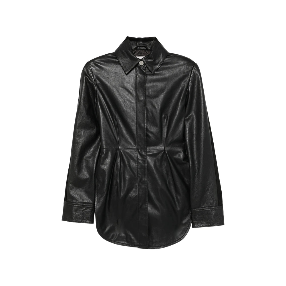 Sportmax Black Jackets - Leather Jackets Women SPORTMAX