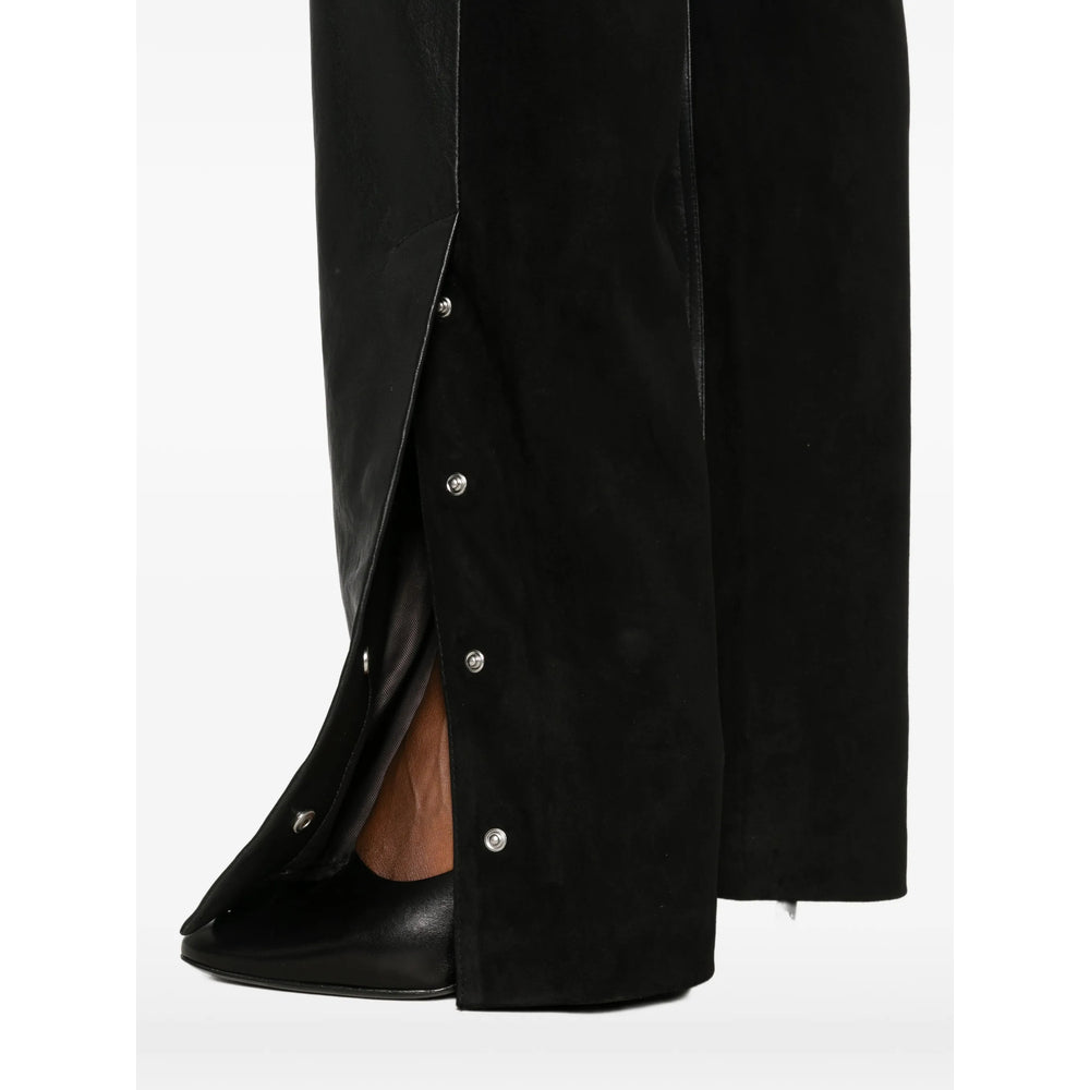 Sportmax Black Trousers - Straight Trousers Women SPORTMAX