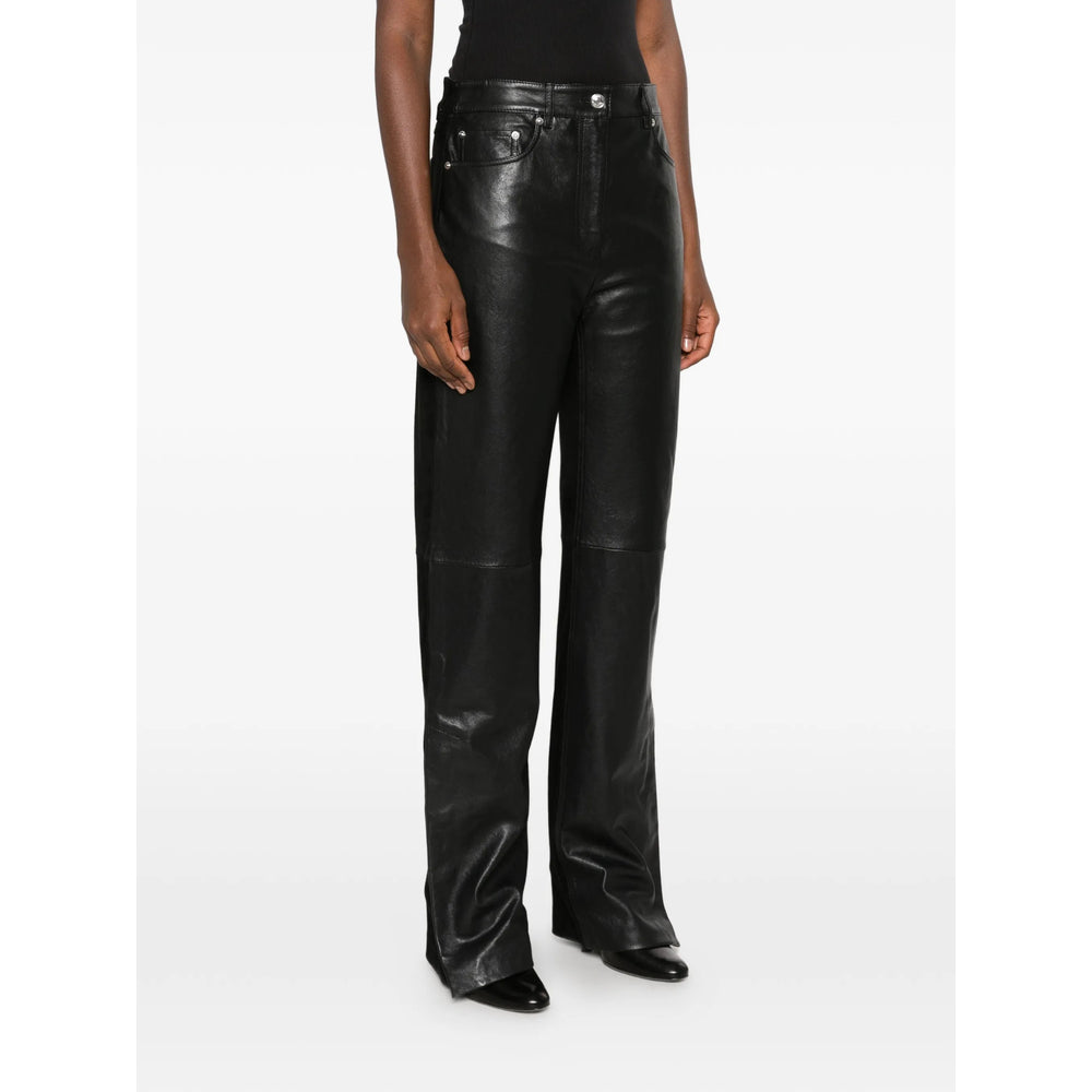 Sportmax Black Trousers - Straight Trousers Women SPORTMAX