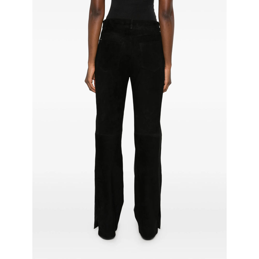 Sportmax Black Trousers - Straight Trousers Women SPORTMAX