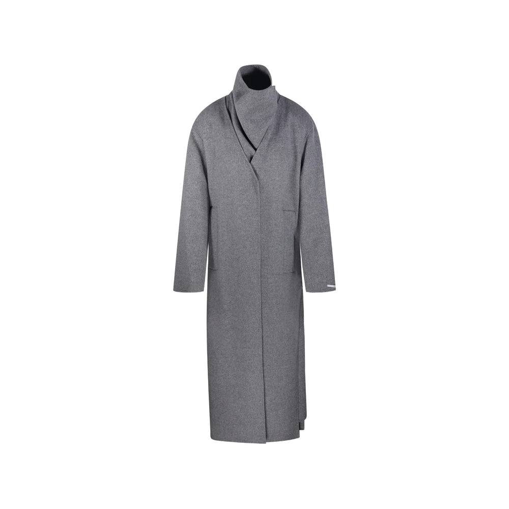 Sportmax Grey Coats Women SPORTMAX