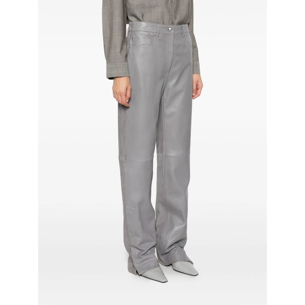 Sportmax Grey Trousers - Straight Trousers Women SPORTMAX