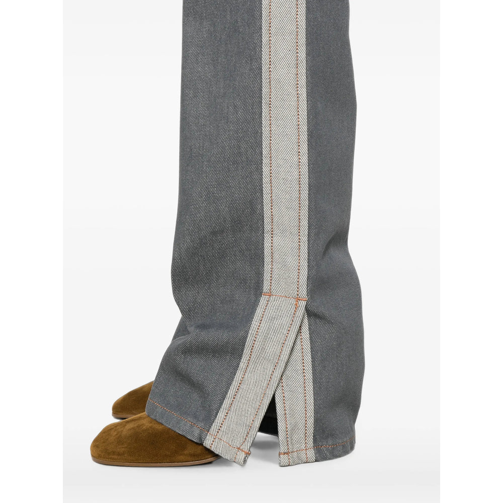 Sportmax Grey Denim - Straight-Leg Jeans Women SPORTMAX