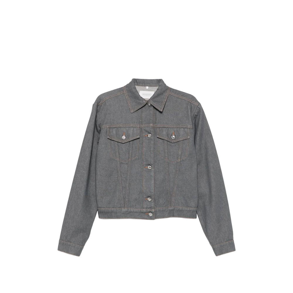 Sportmax Grey Jackets - Denim Jackets Women SPORTMAX