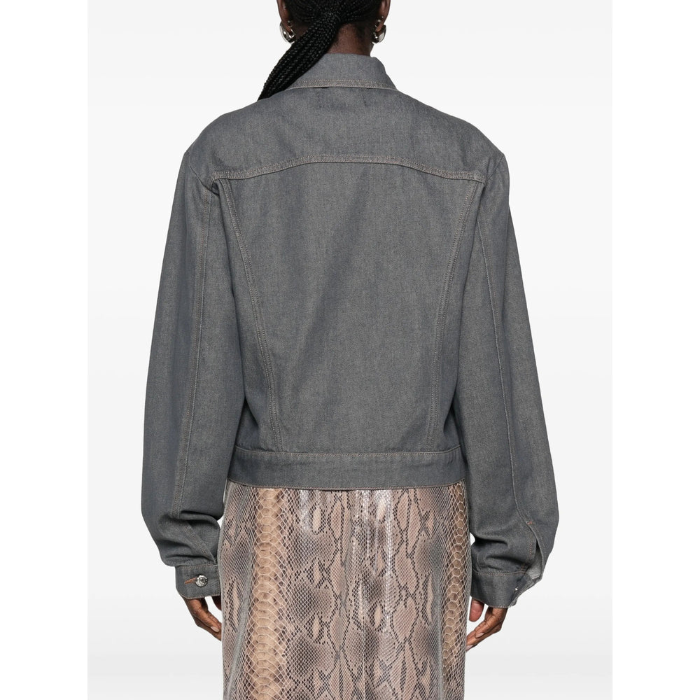 Sportmax Grey Jackets - Denim Jackets Women SPORTMAX