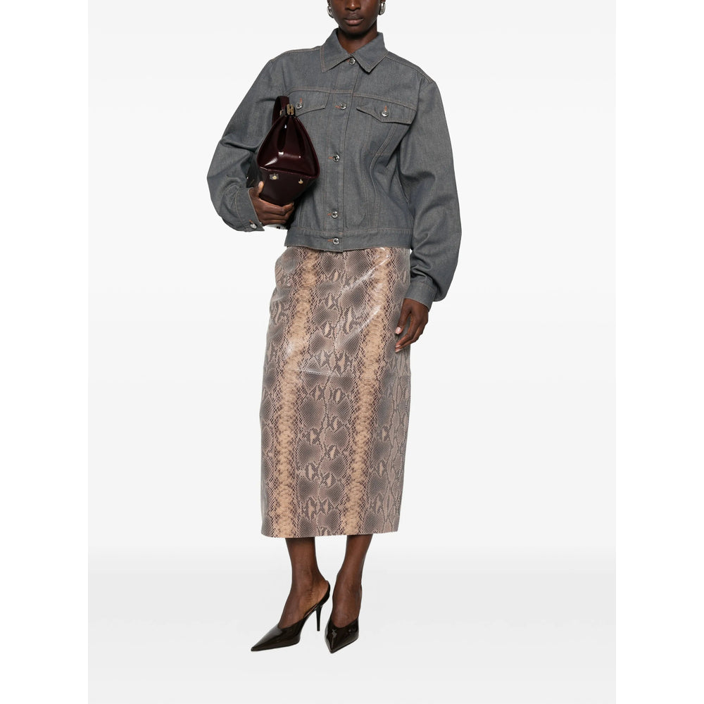 Sportmax Grey Jackets - Denim Jackets Women SPORTMAX