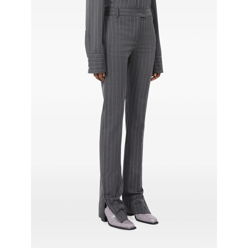 Sportmax Grey Trousers - Straight Trousers Women SPORTMAX