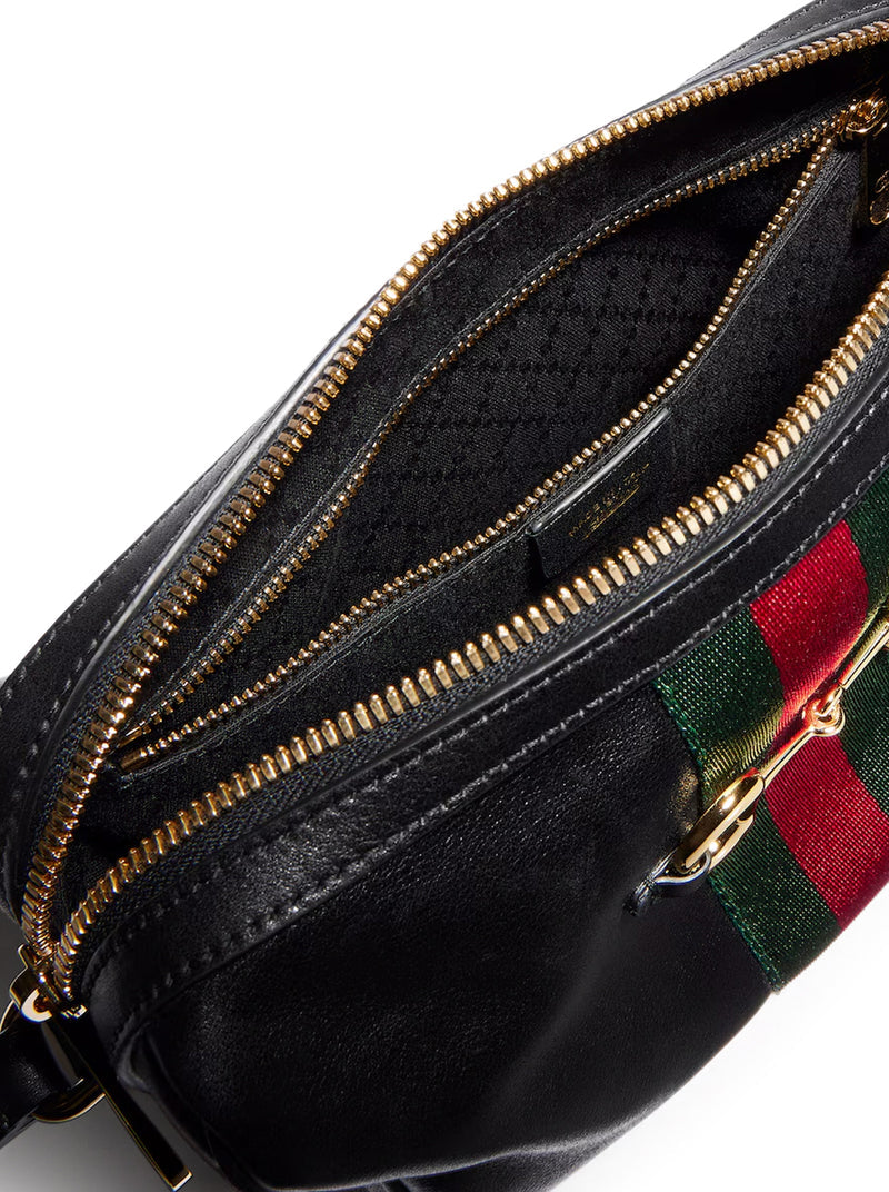 Gucci Women Gucci Horsebit Web Camera Bag Small Size GUCCI