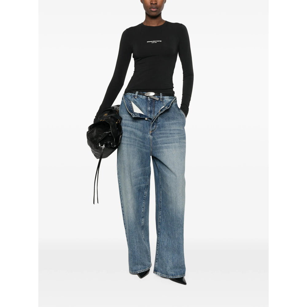 Alexander Wang Black Tops - T-Shirts & Jerseys Women ALEXANDER WANG