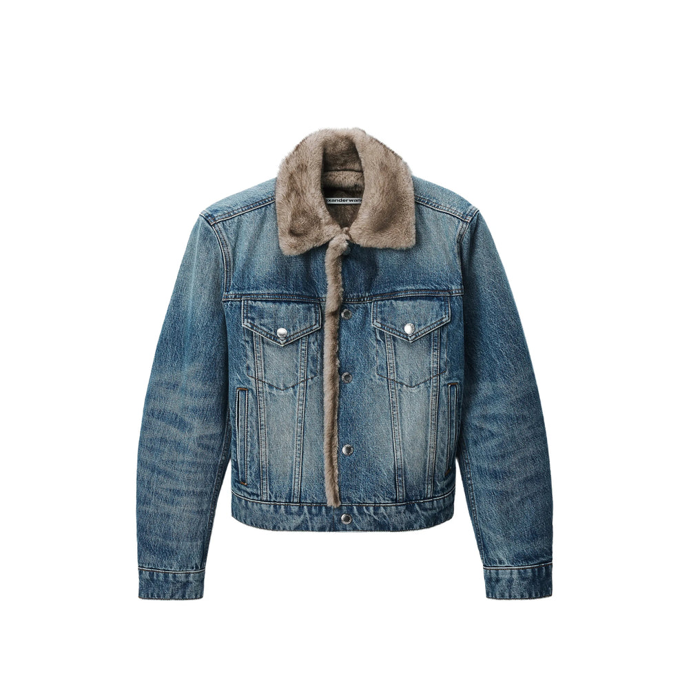 Alexander Wang Blue Jackets - Denim Jackets Women ALEXANDER WANG