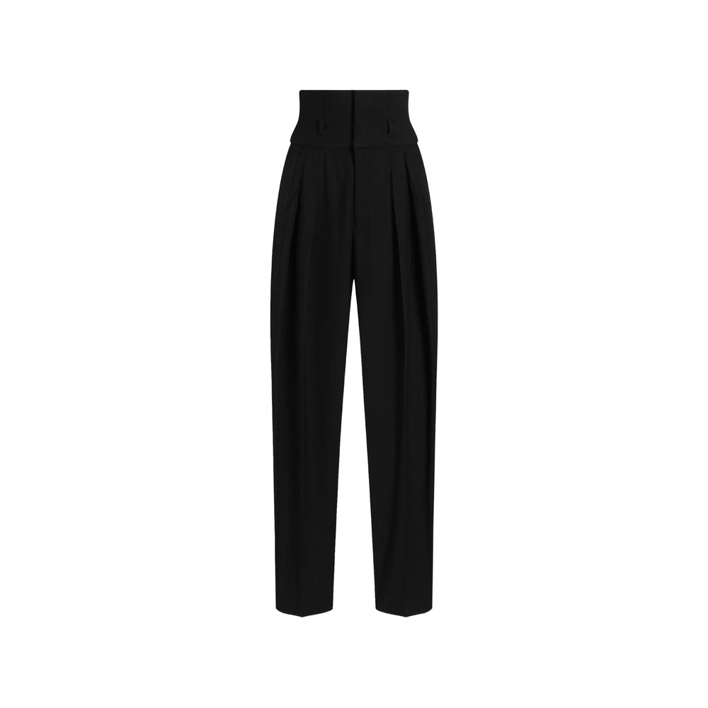 Dolce & Gabbana Black Trousers - High-Waisted Trousers Women DOLCE & GABBANA