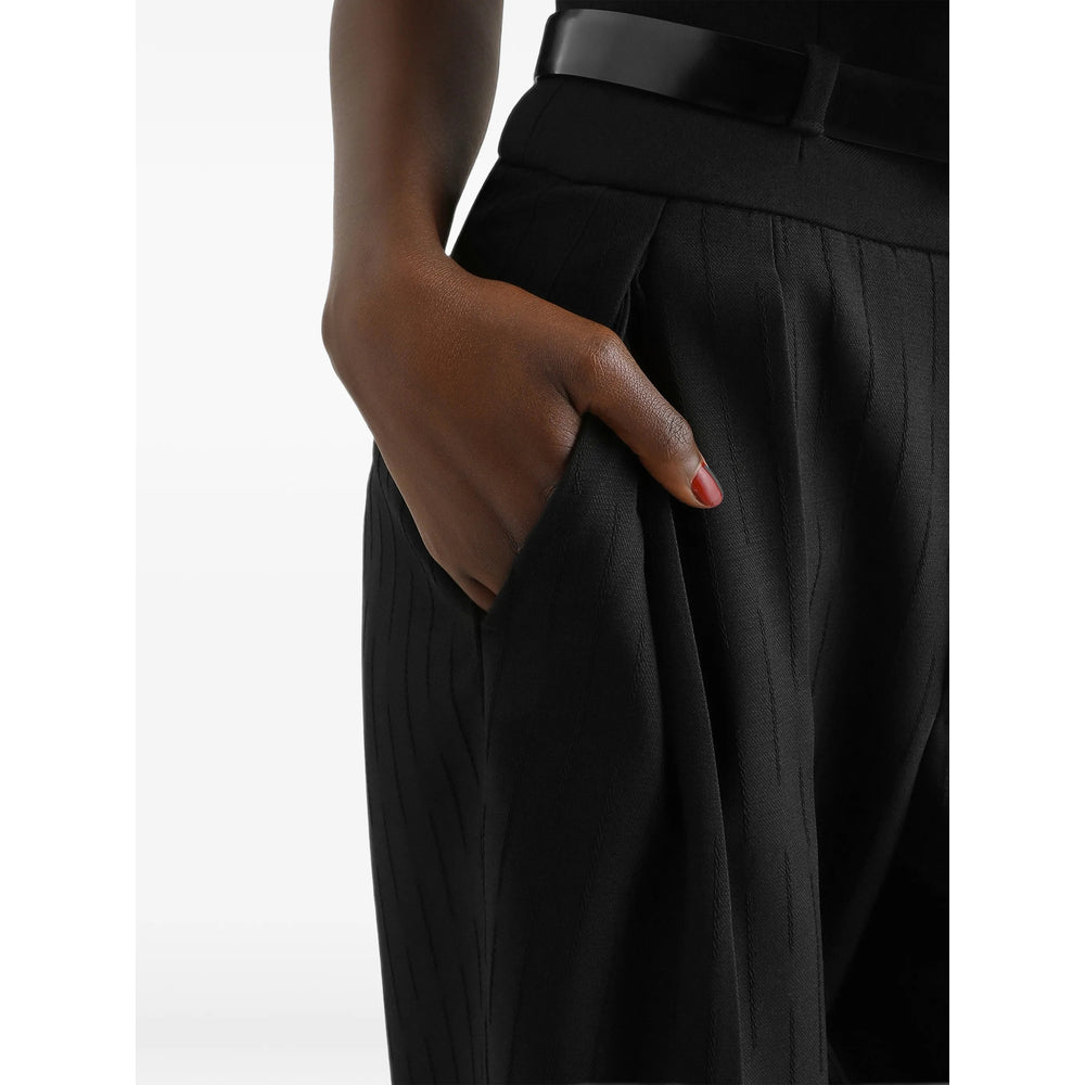 Dolce & Gabbana Black Trousers - High-Waisted Trousers Women DOLCE & GABBANA