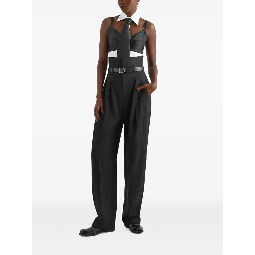 Dolce & Gabbana Black Trousers - High-Waisted Trousers Women DOLCE & GABBANA