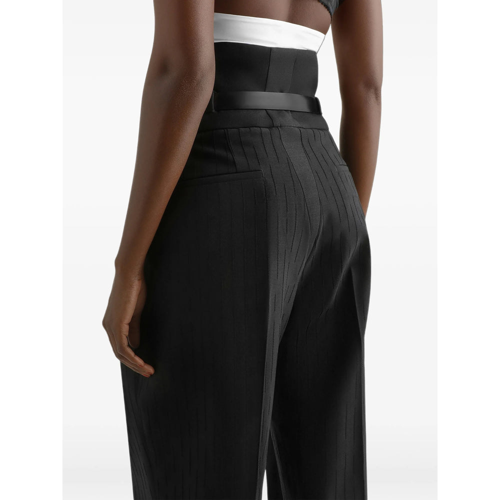 Dolce & Gabbana Black Trousers - High-Waisted Trousers Women DOLCE & GABBANA