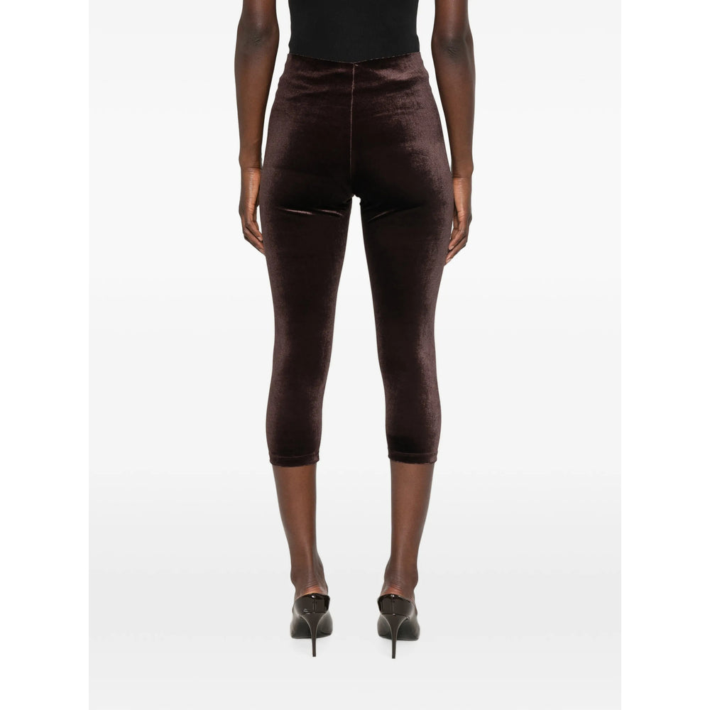 The Andamane Brown Trousers - Cropped Trousers Women