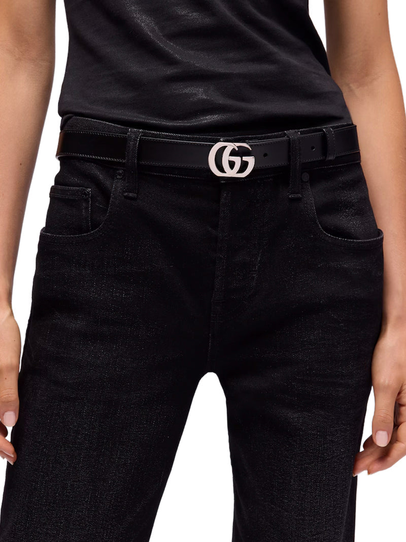 Gucci Women Gg Marmont Thin Cut Belt GUCCI