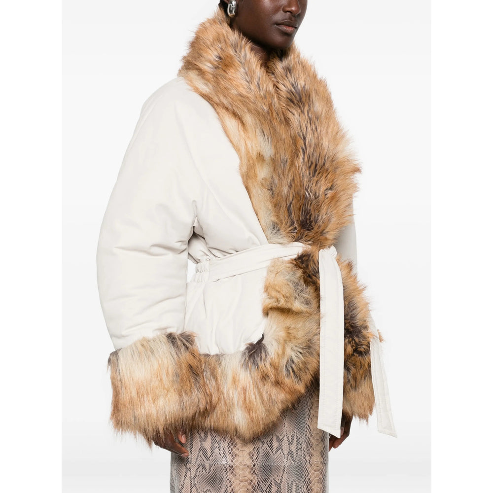 The Andamane Neutrals Coats - Faux Fur Coats Women THE ANDAMANE