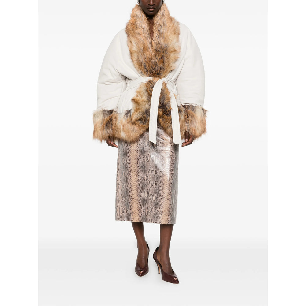 The Andamane Neutrals Coats - Faux Fur Coats Women THE ANDAMANE