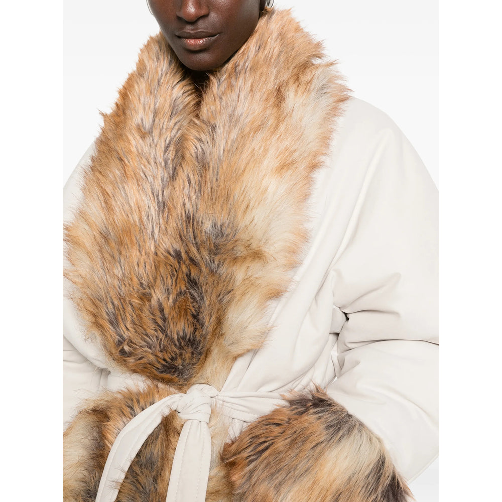 The Andamane Neutrals Coats - Faux Fur Coats Women THE ANDAMANE