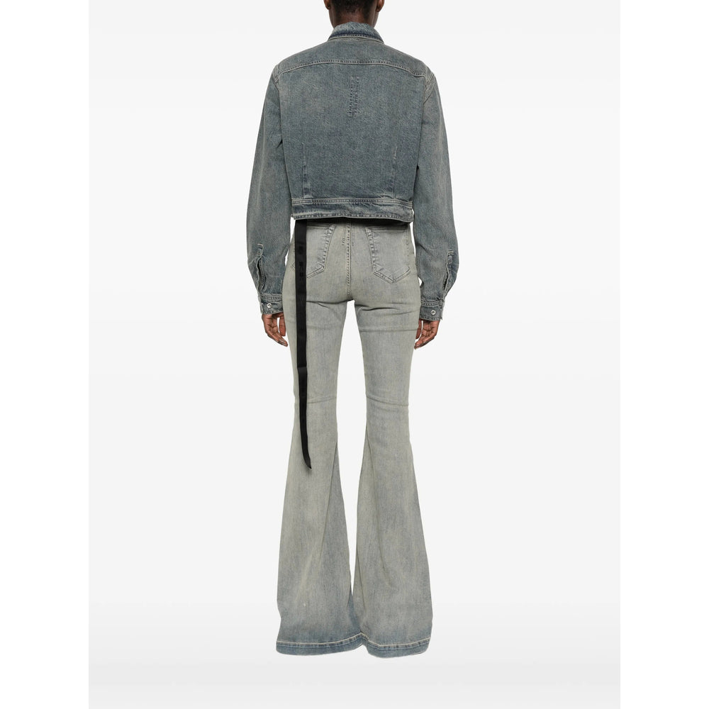 Rick Owens Drkshdw Blue Jackets - Denim Jackets Women RICK OWENS