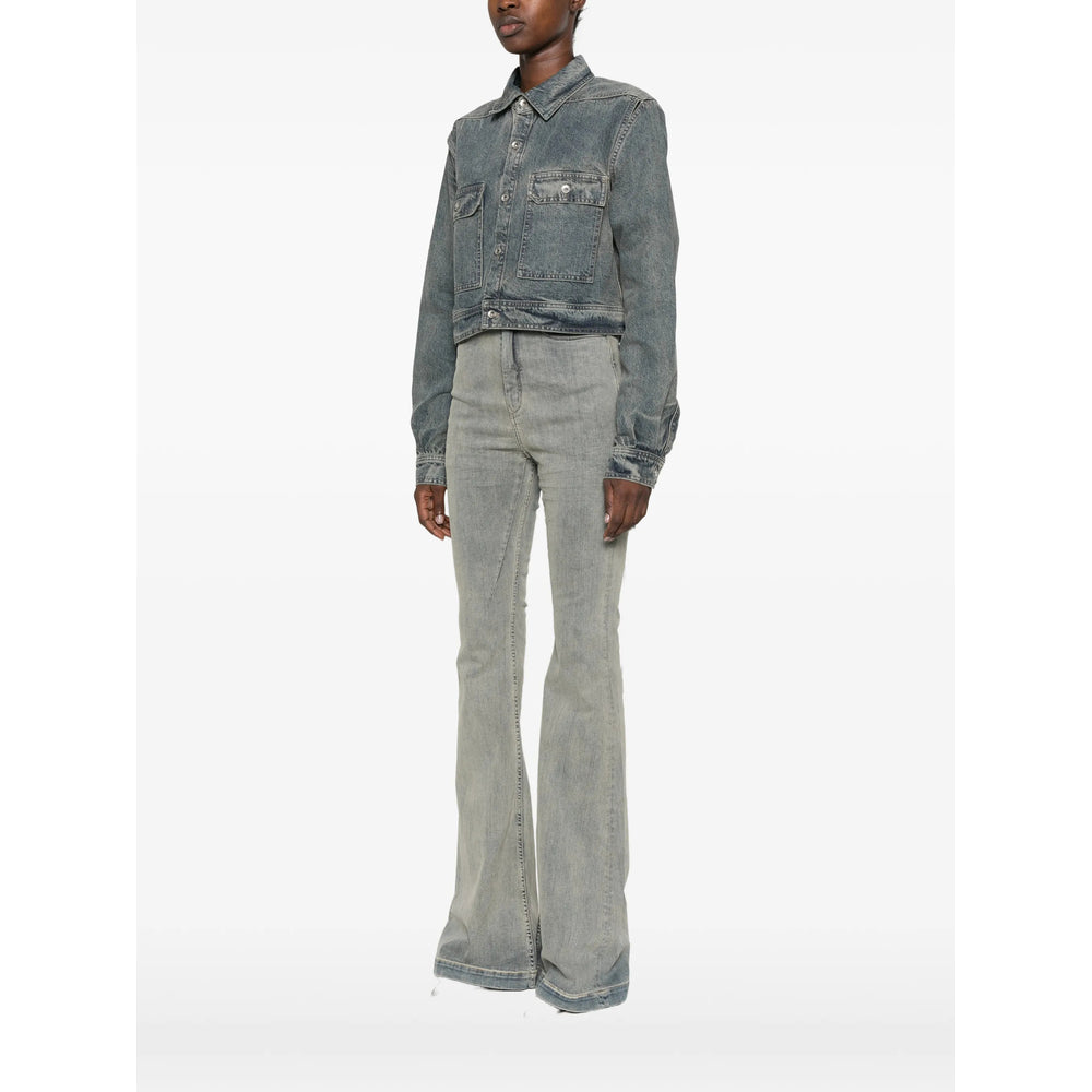 Rick Owens Drkshdw Blue Jackets - Denim Jackets Women RICK OWENS