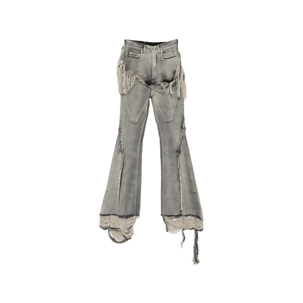 Rick Owens Drkshdw Grey Denim - Bootcut Jeans Women RICK OWENS