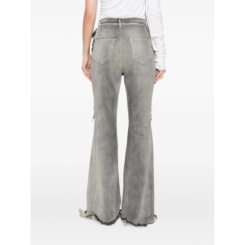 Rick Owens Drkshdw Grey Denim - Bootcut Jeans Women RICK OWENS