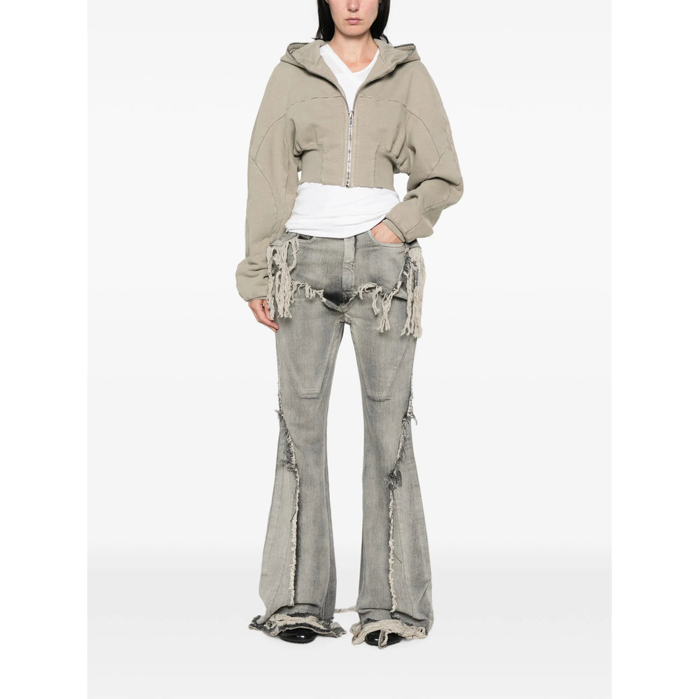 Rick Owens Drkshdw Grey Denim - Bootcut Jeans Women RICK OWENS