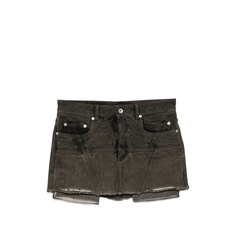 Rick Owens Drkshdw Grey Skirts - Asymmetric & Draped Skirts Women RICK OWENS