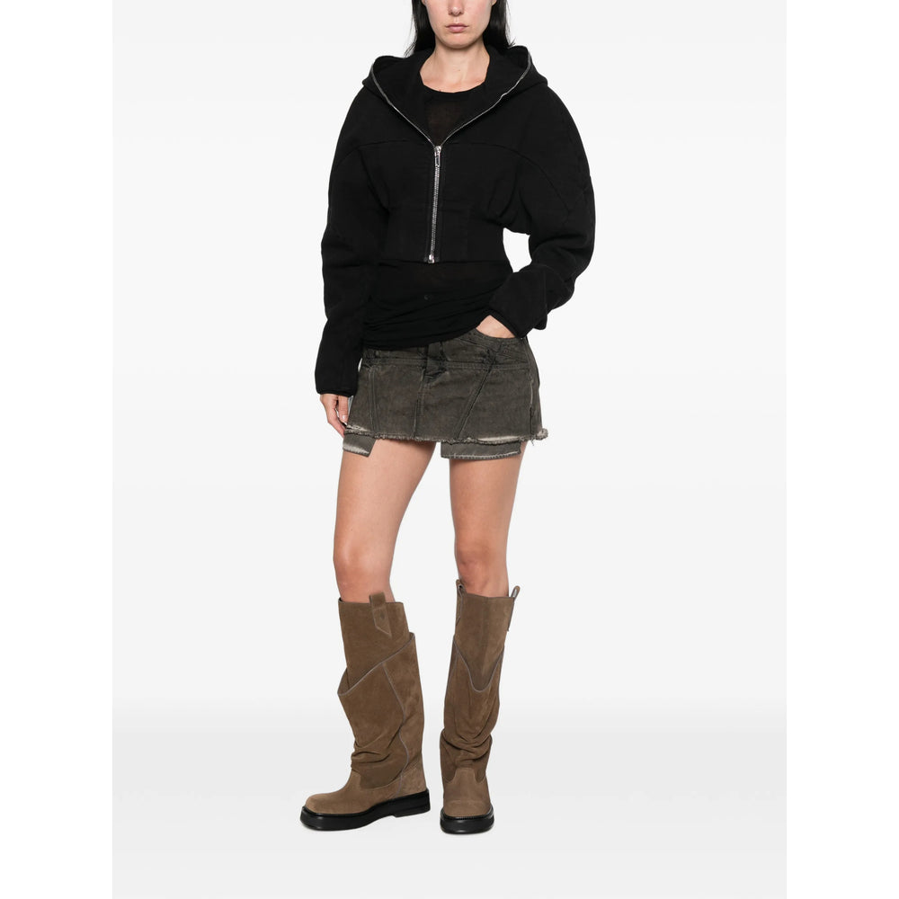 Rick Owens Drkshdw Grey Skirts - Asymmetric & Draped Skirts Women RICK OWENS
